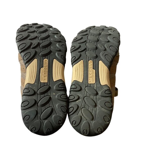 Merrell Kids Moab FST Mid A/C Waterproof Hiking Boots Size 4.5M  Leather Blend - Picture 7 of 7